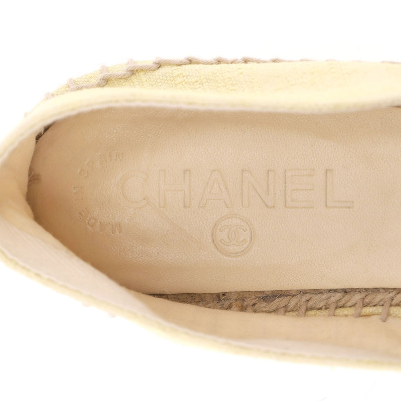 Chanel 'CC' Logo Canvas Espadrilles. Size 41