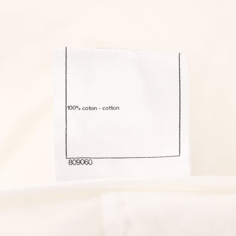 Chanel La Pausa Collection Cotton High-Waisted Wide Leg Trousers. Size 42FR