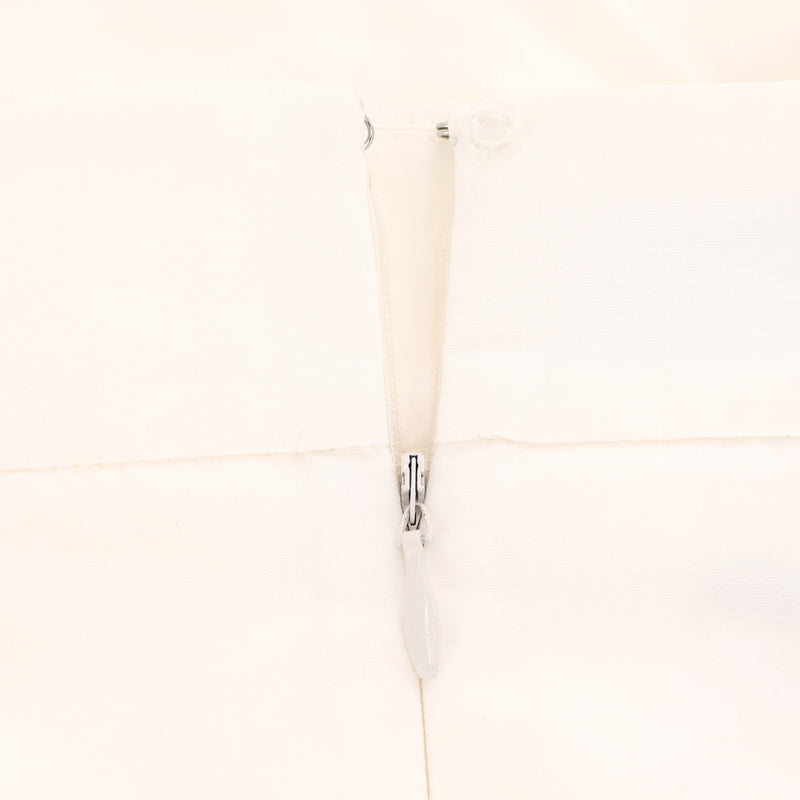 Chanel La Pausa Collection Cotton High-Waisted Wide Leg Trousers. Size 42FR