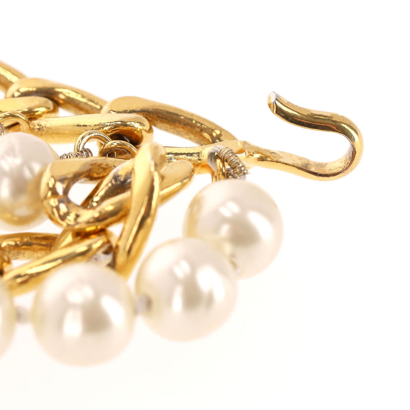 Chanel 'CC' Logo Pearl & 24k Gold Plated Chain Multi-Strand Belt