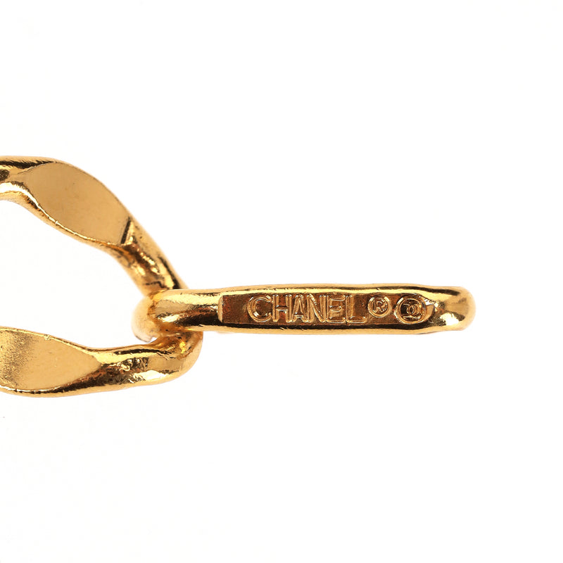 Chanel Vintage Chain-Link Belt With 'Chanel' Engraved Plates