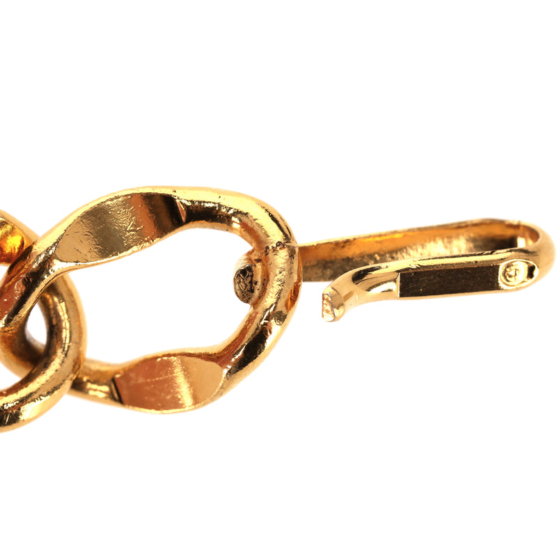 Chanel Vintage Chain-Link Belt With 'Chanel' Engraved Plates