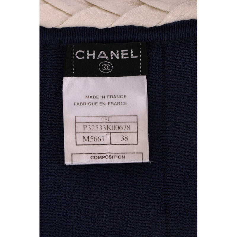 Chanel Haltered Dress & Bolero Cardigan Matching Set/Ensemble. Size 38FR