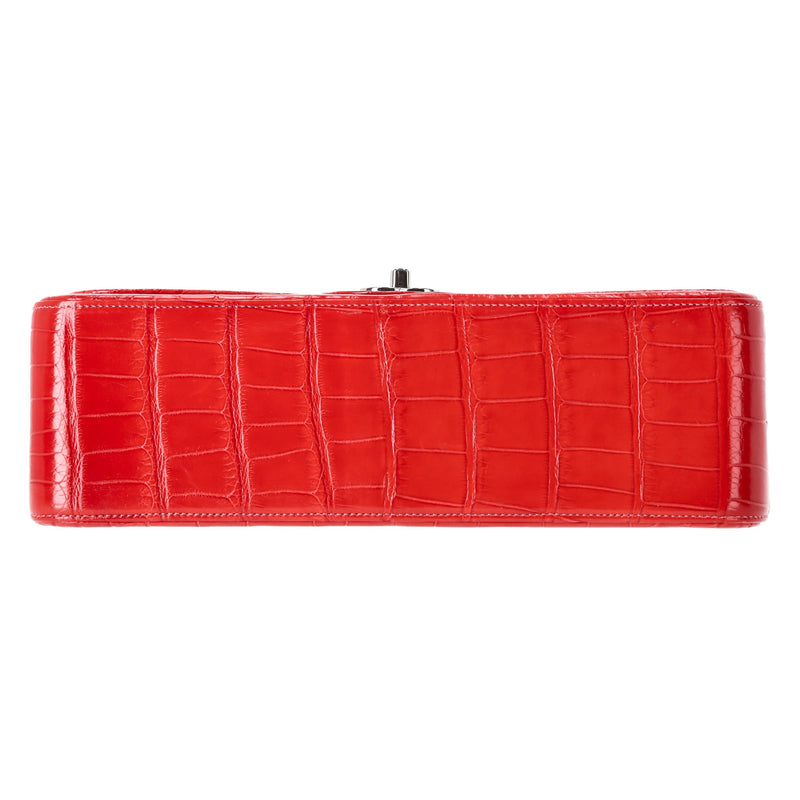 Chanel Jumbo Matte Ombre Alligator Timeless Double Flap Bag