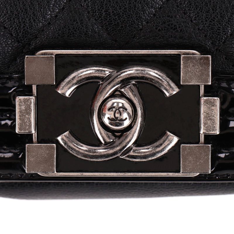 Chanel Diamond Quilted Calfskin Small Boy Bag