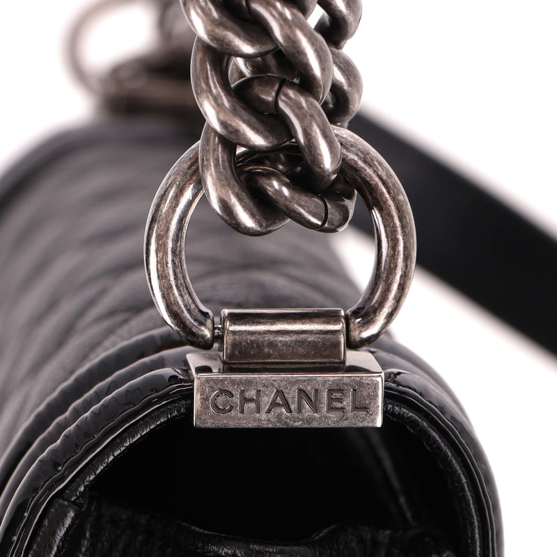 Chanel Diamond Quilted Calfskin Small Boy Bag