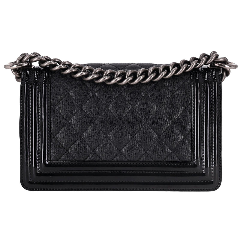Chanel Diamond Quilted Calfskin Small Boy Bag