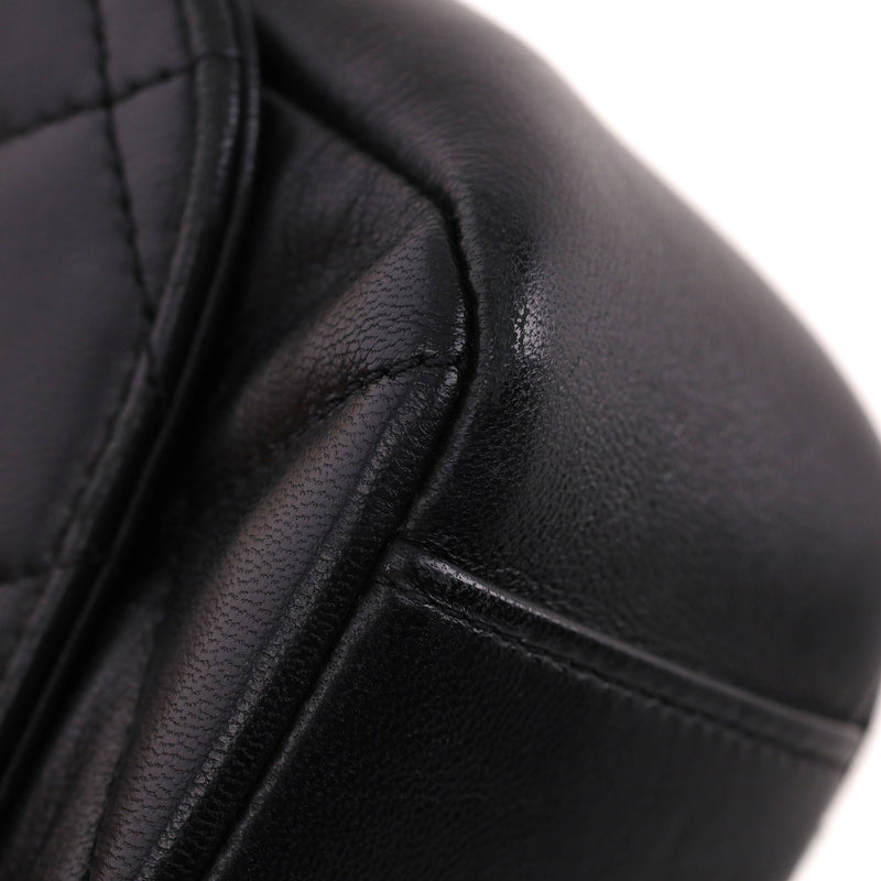 Chanel Quilted Lambskin Flap Bag With Coco Chanel Coin Detail