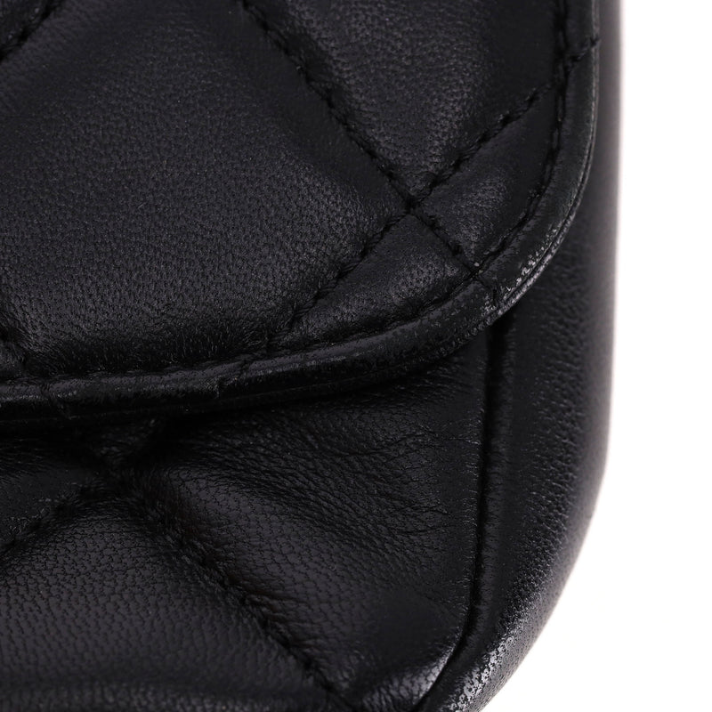 Chanel Quilted Lambskin Flap Bag With Coco Chanel Coin Detail