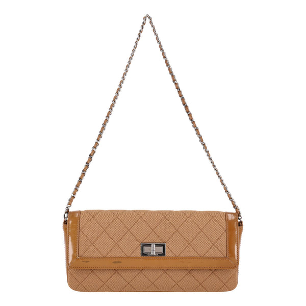 Chanel Reissue East West Jersey & Patent Leather Shoulder Bag