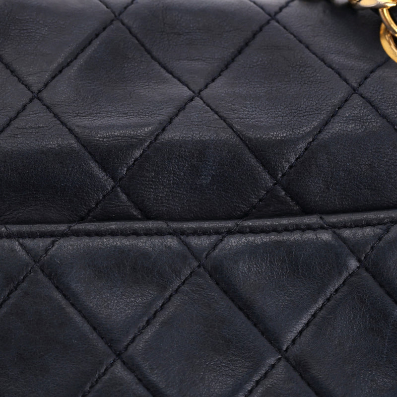 Chanel Vintage Leather Double Paris Flap Bag