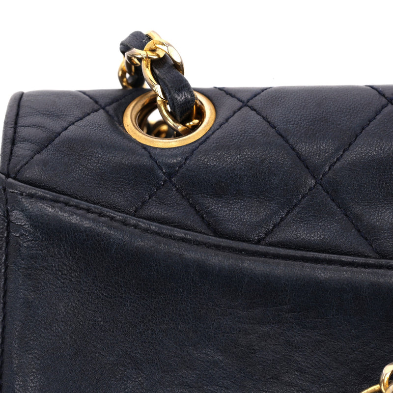 Chanel Vintage Leather Double Paris Flap Bag