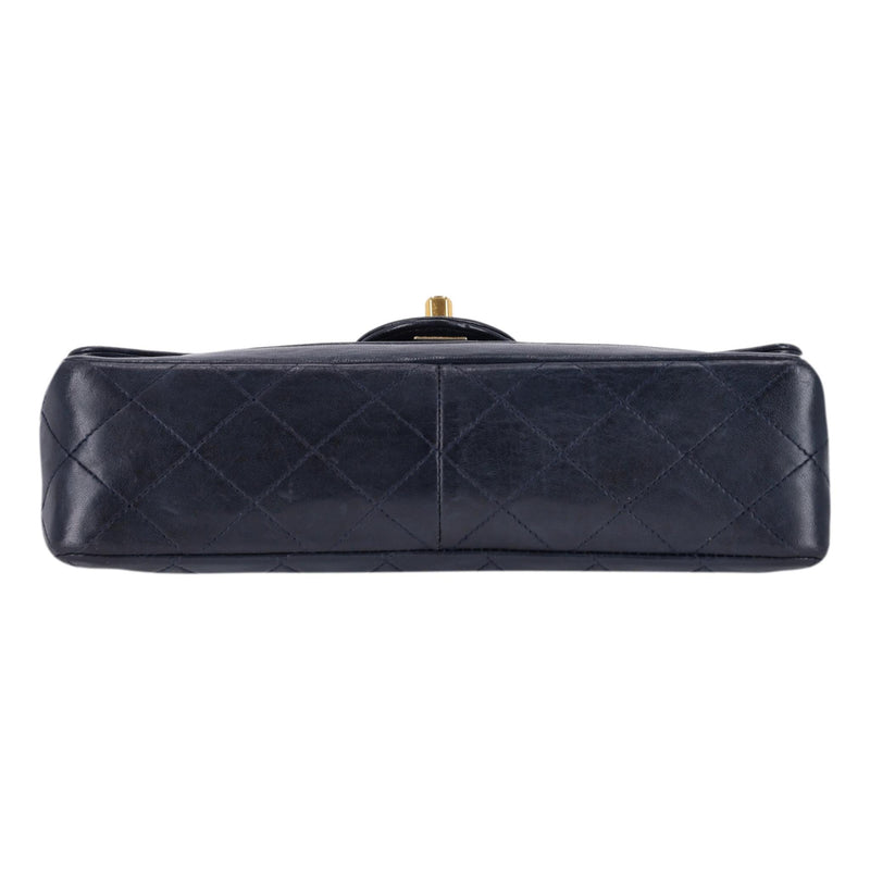 Chanel Vintage Leather Double Paris Flap Bag