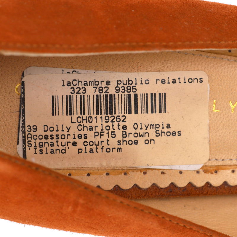Charlotte Olympia Dolly Pumps With A Metallic Platform. Size 39