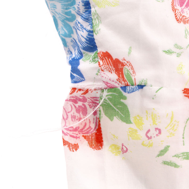 Charo Ruiz Floral Print Cotton Mini Dress. Size S