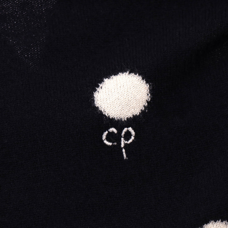 Chinti & Parker Cashmere Polka-Dot Cardigan. Size M