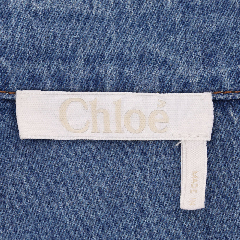 Chloe Denim Midi Shirt Dress. Size 36IT