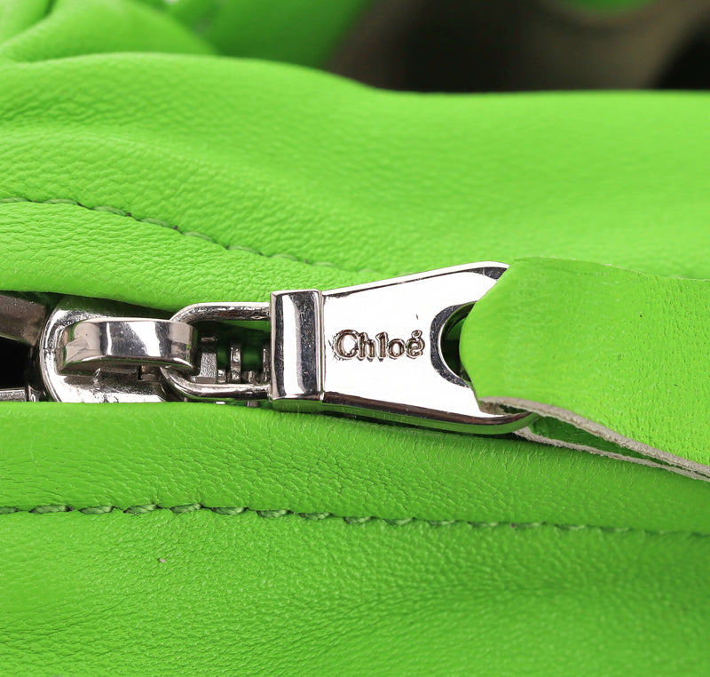 Chloe Silverado Leather Bag With Satin Whip-Stitching