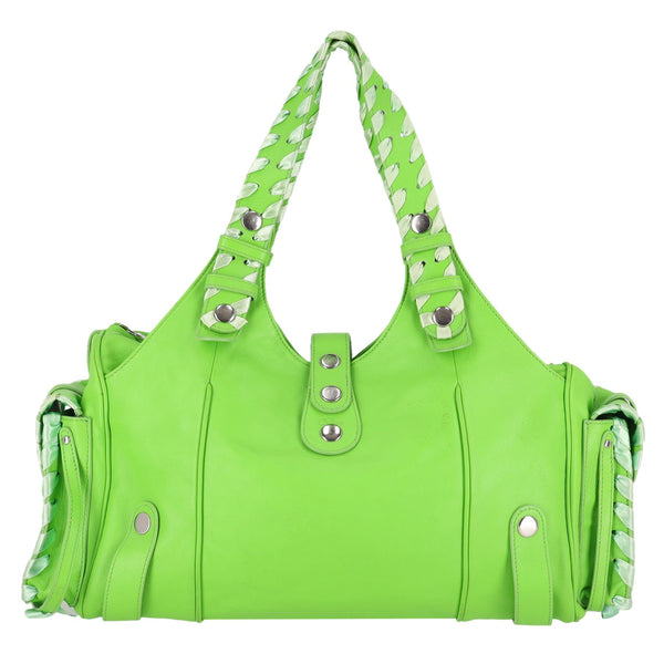 Chloe Silverado Leather Bag With Satin Whip-Stitching