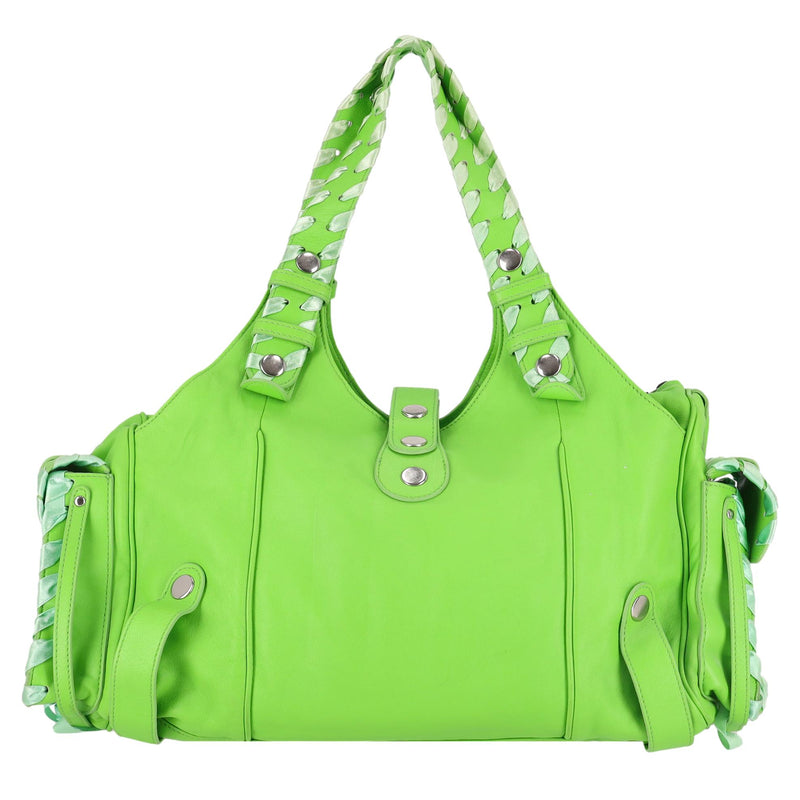 Chloe Silverado Leather Bag With Satin Whip-Stitching