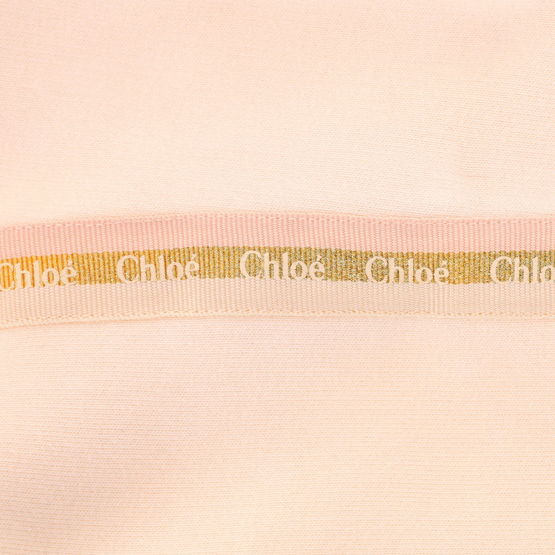 Chloe Baby Girl Logo Stripe Cotton Track Pants. Size 12M