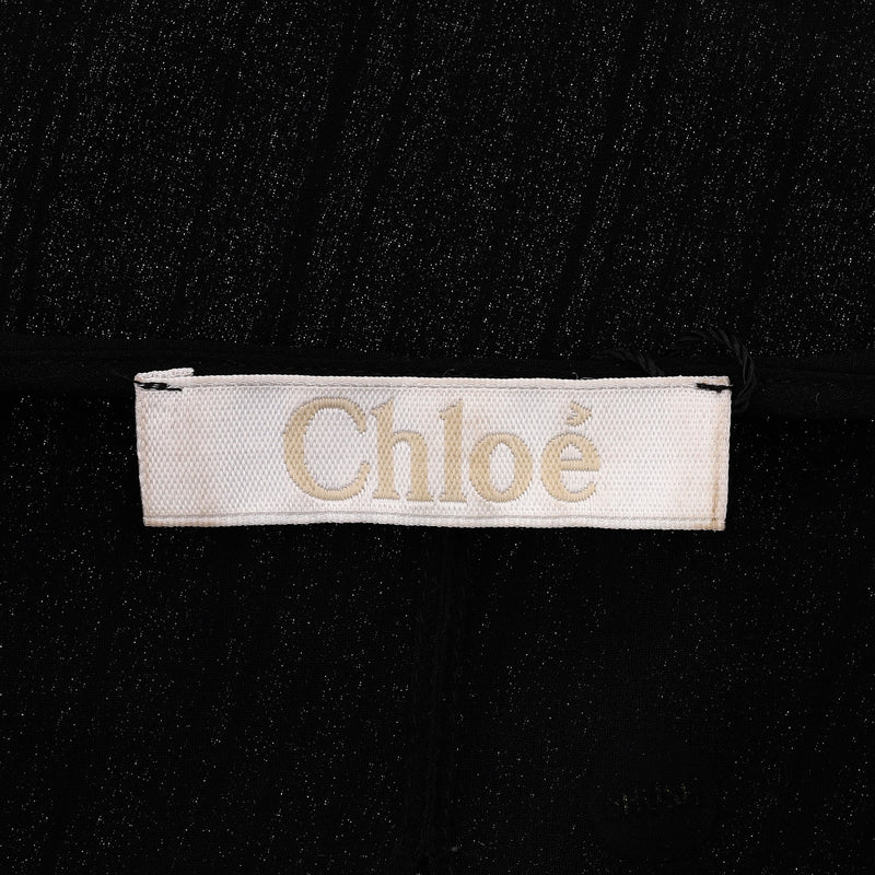 Chloe Pleated Top With Sheer Back. Size 34FR