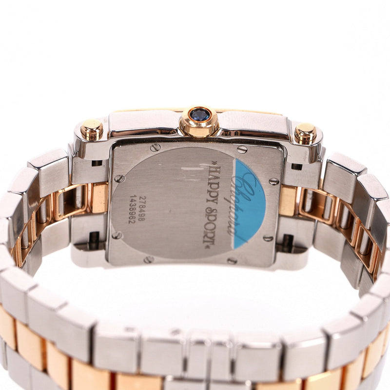 Chopard Happy Sport Diamond, Steel & 18k Rose Gold Watch