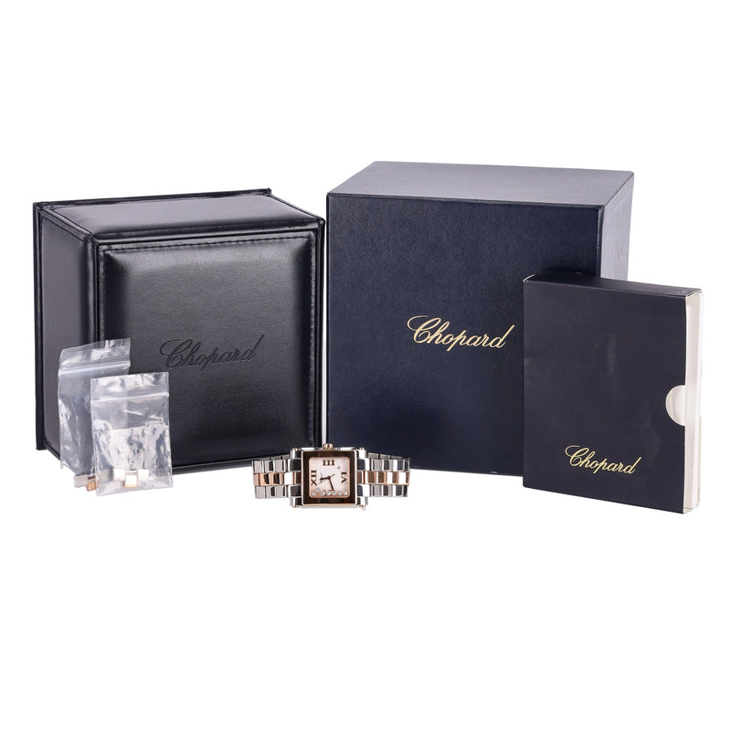 Chopard Happy Sport Diamond, Steel & 18k Rose Gold Watch