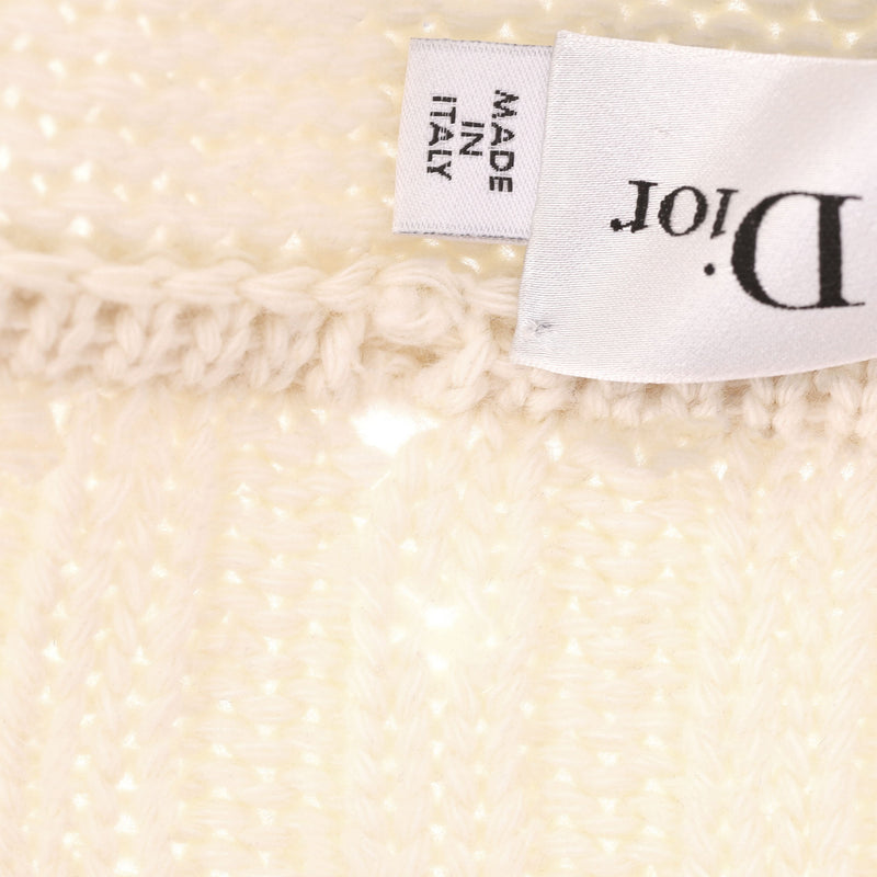 Christian Dior Cashmere & Wool Striped Logo Cardi/Coat. Size 40FR