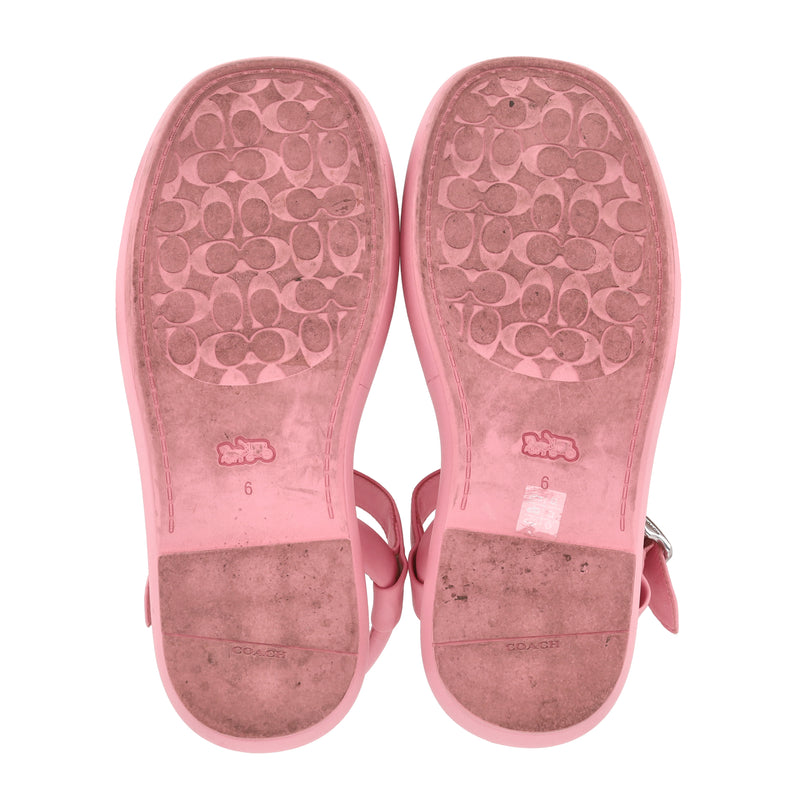 Coach Penney Flatform Leather Sandals. Size 36