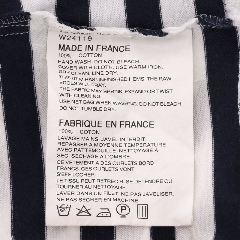 Comme des Garcons Striped & Patchwork Detail Long Sleeve Top. Size S