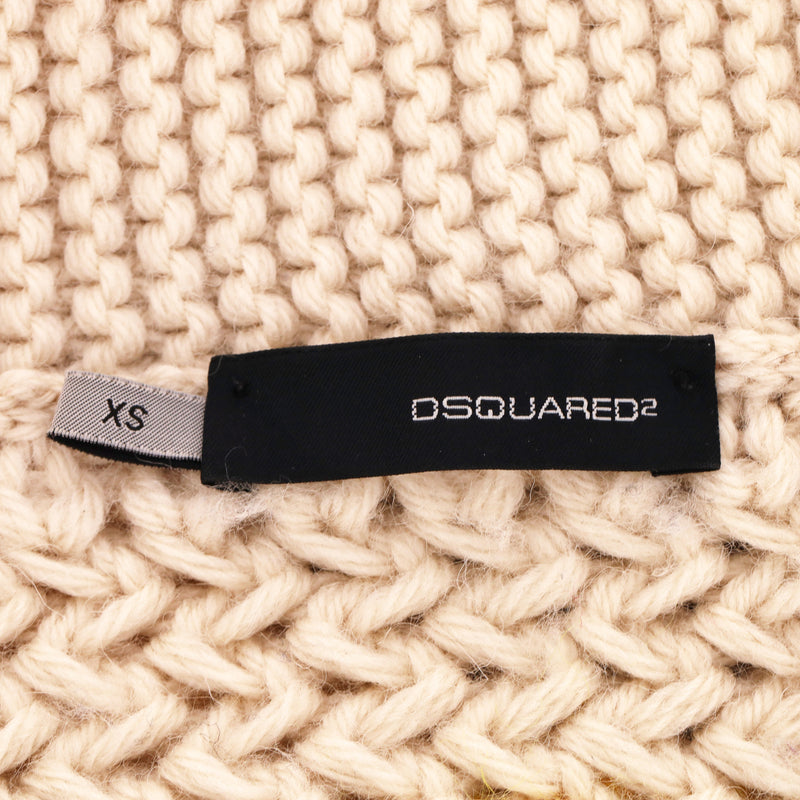Dsquared2 Knitted Wool Zipped Cardigan. Size XS