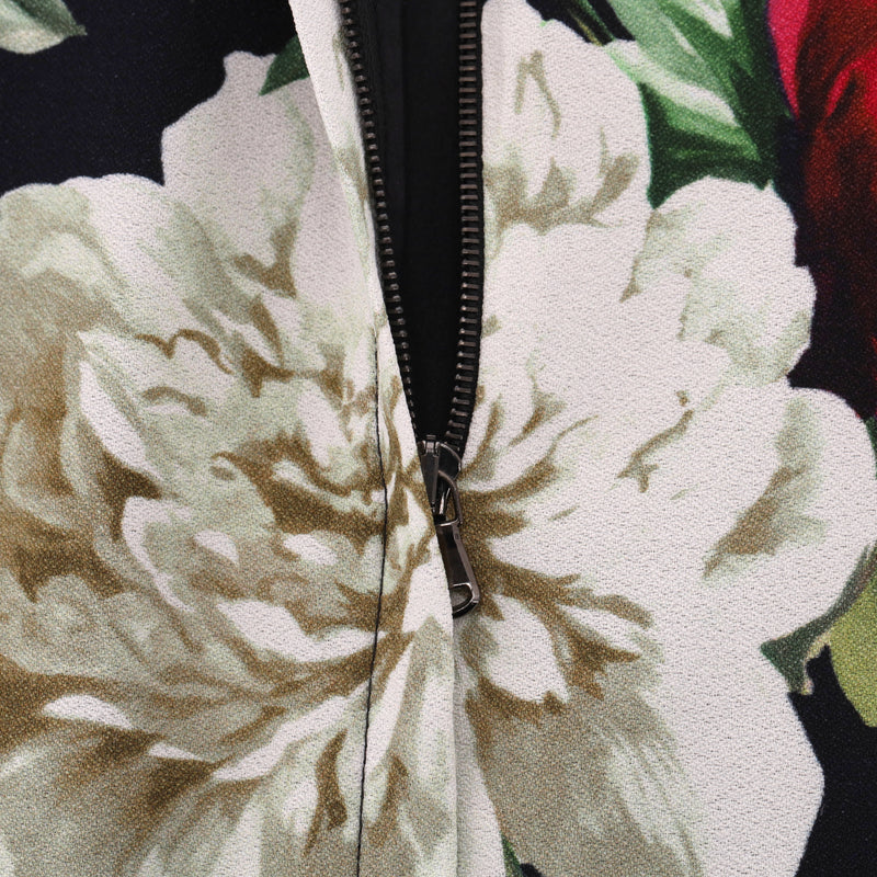Dolce & Gabbana Floral Rose Print Dress. Size 40IT