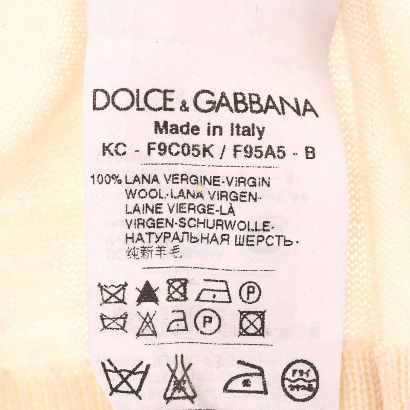 Dolce & Gabbana Virgin Wool Cardigan. Size 40IT