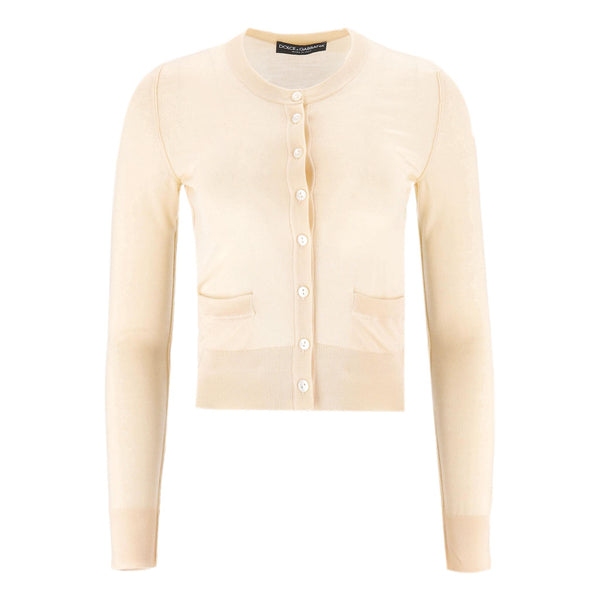 Dolce & Gabbana Virgin Wool Cardigan. Size 40IT