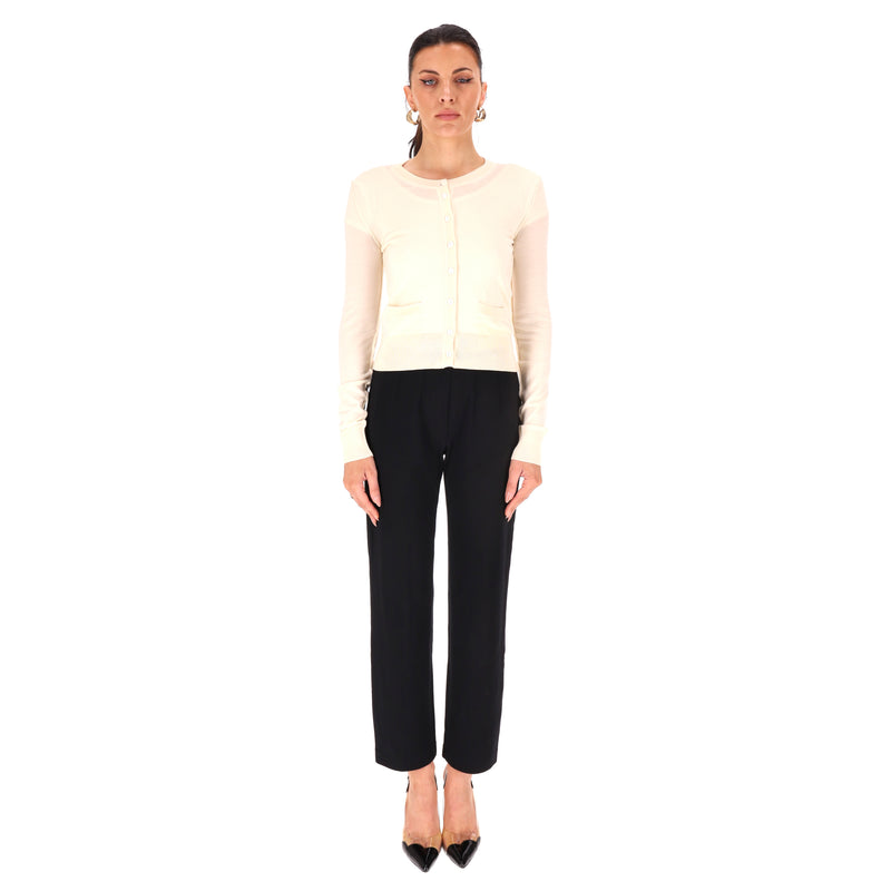 Dolce & Gabbana Virgin Wool Cardigan. Size 40IT