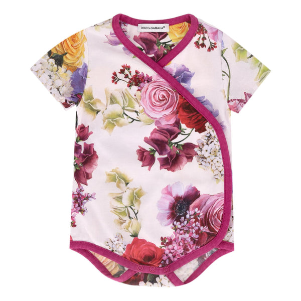 Dolce & Gabbana Baby Girl Cotton Floral Bodysuit. Size 3-6M