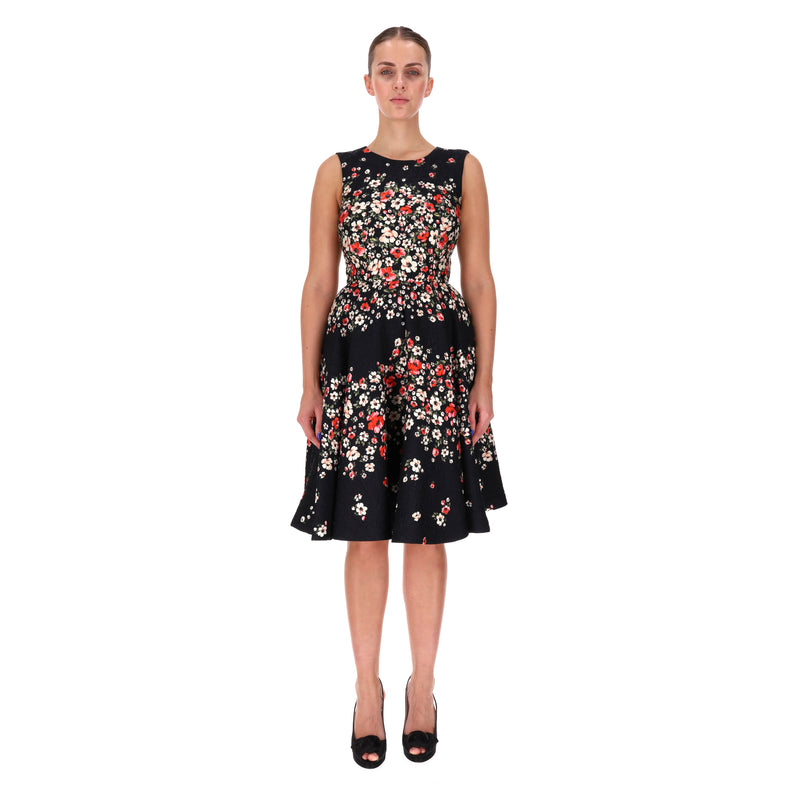 Dolce & Gabbana Floral Silk Blend Jacquard Dress. Size 42IT
