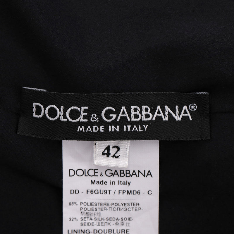 Dolce & Gabbana Floral Silk Blend Jacquard Dress. Size 42IT