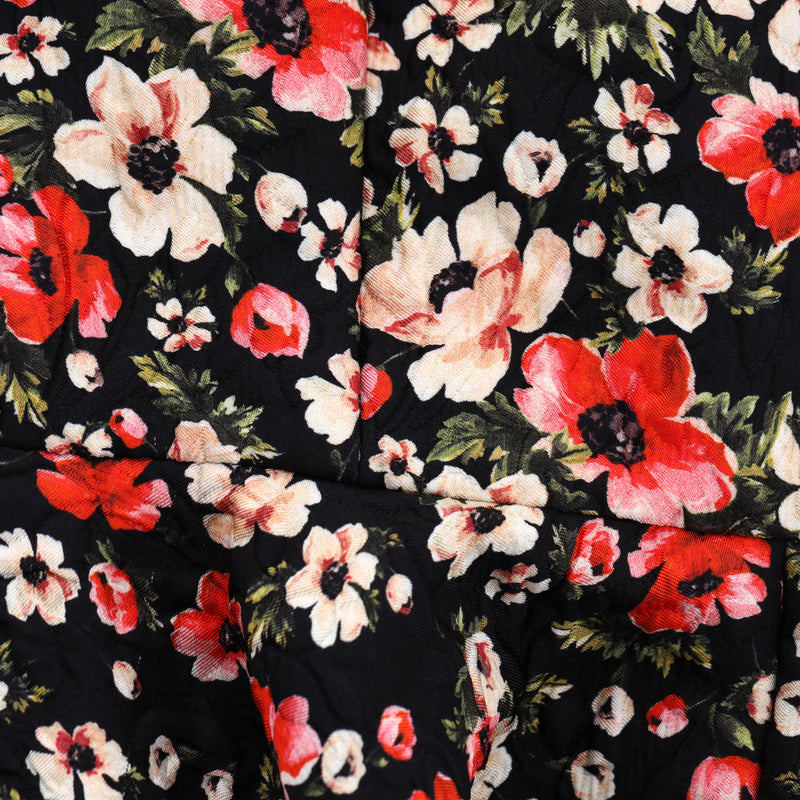 Dolce & Gabbana Floral Silk Blend Jacquard Dress. Size 42IT