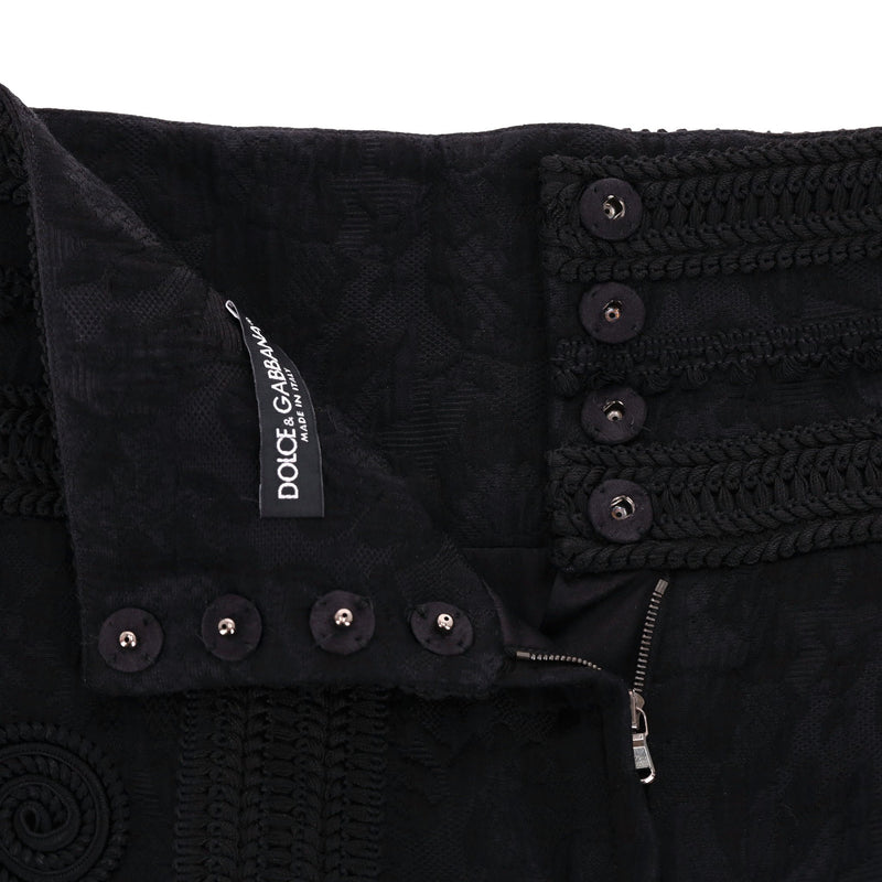 Dolce & Gabbana Silk & Cotton Blend Culotte Shorts. Size 40IT