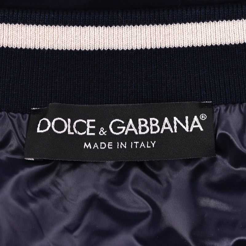 Dolce & Gabbana Roman Sun Zodiac Print Bomber Jacket. Size 44IT