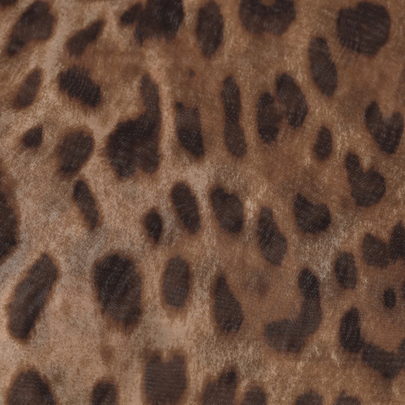 Dolce & Gabbana Leopard Print Silk Scarf