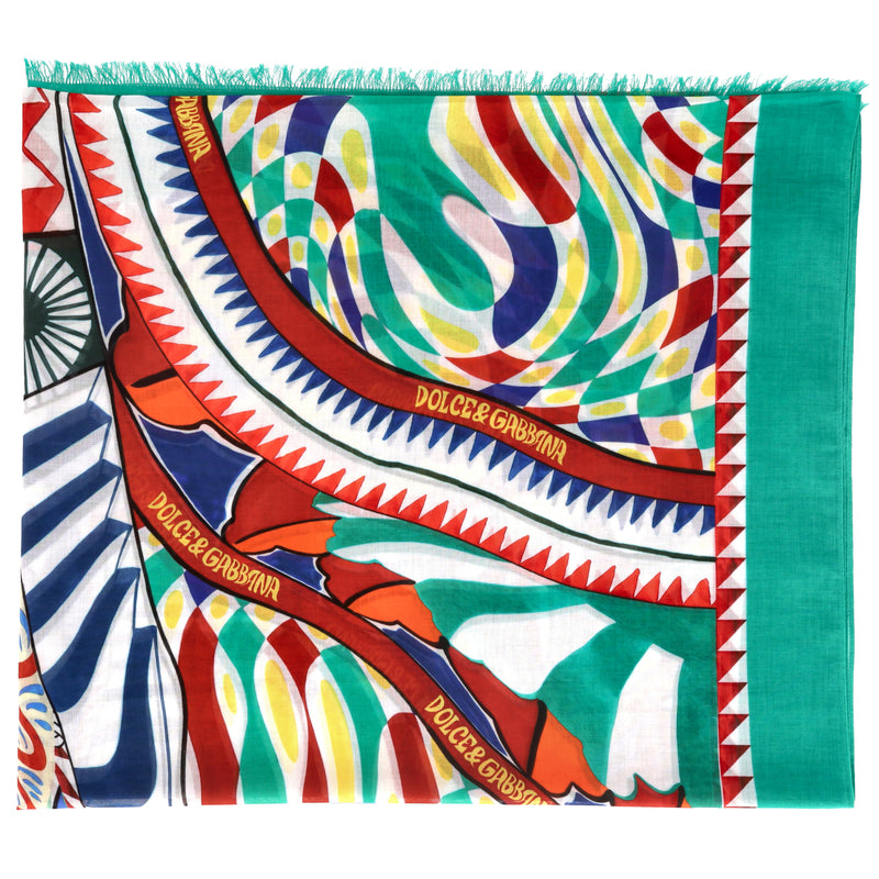 Dolce & Gabbana Carretto-Print Cotton Sarong
