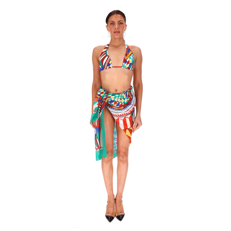 Dolce & Gabbana Carretto-Print Cotton Sarong