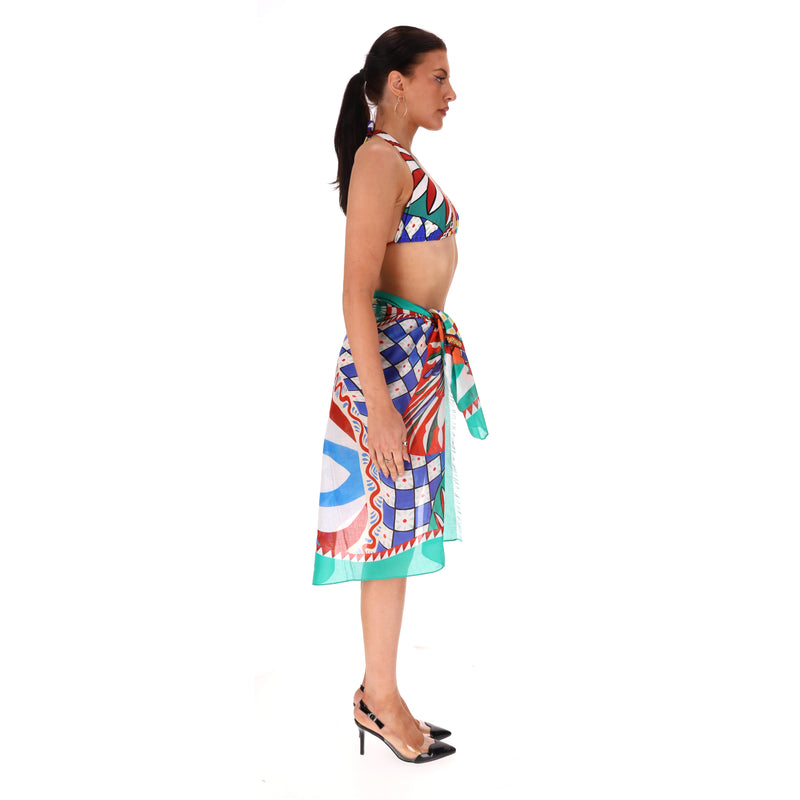 Dolce & Gabbana Carretto-Print Cotton Sarong
