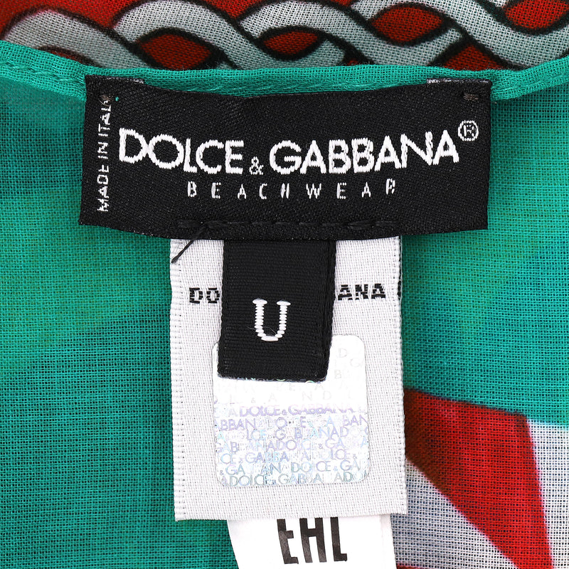 Dolce & Gabbana Carretto-Print Cotton Sarong