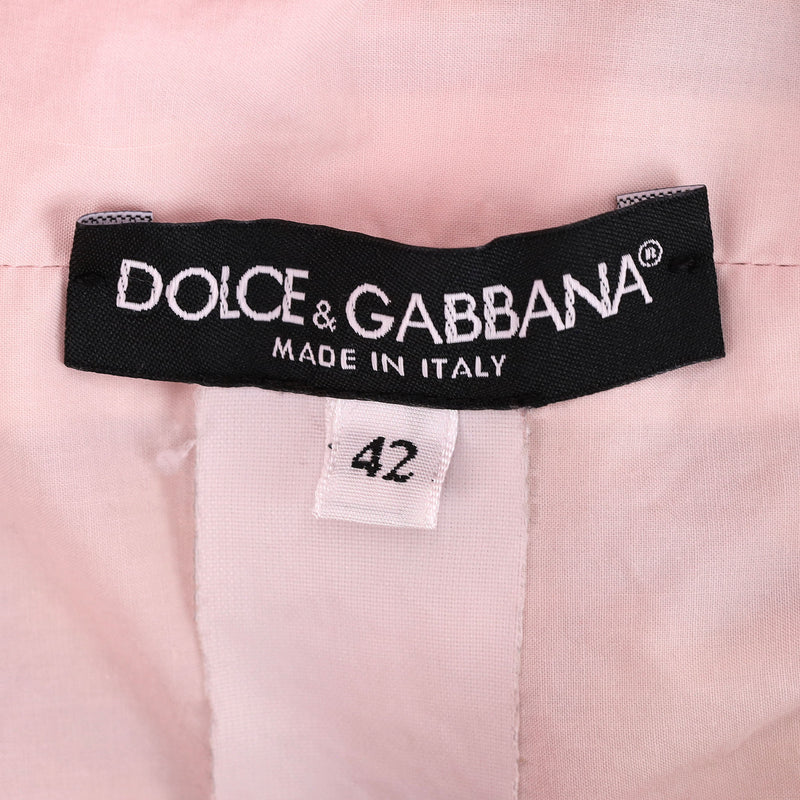 Dolce & Gabbana Pineapple Print Cotton Dress. Size 42IT