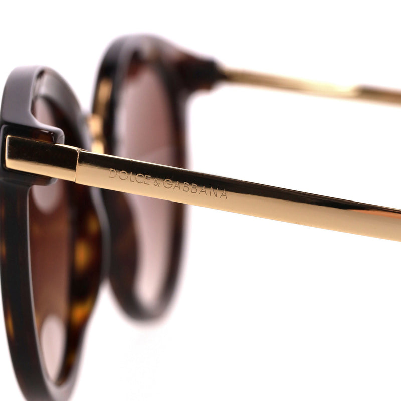 Dolce & Gabbana Tortoise Round Sunglasses