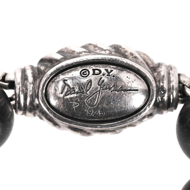 David Yurman Sterling Silver, Black Diamond & Onyx Spiritual Beads Bracelet